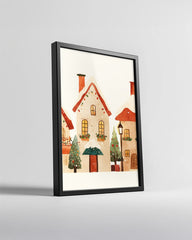 Garland Mantle Scene Poster Tablosu