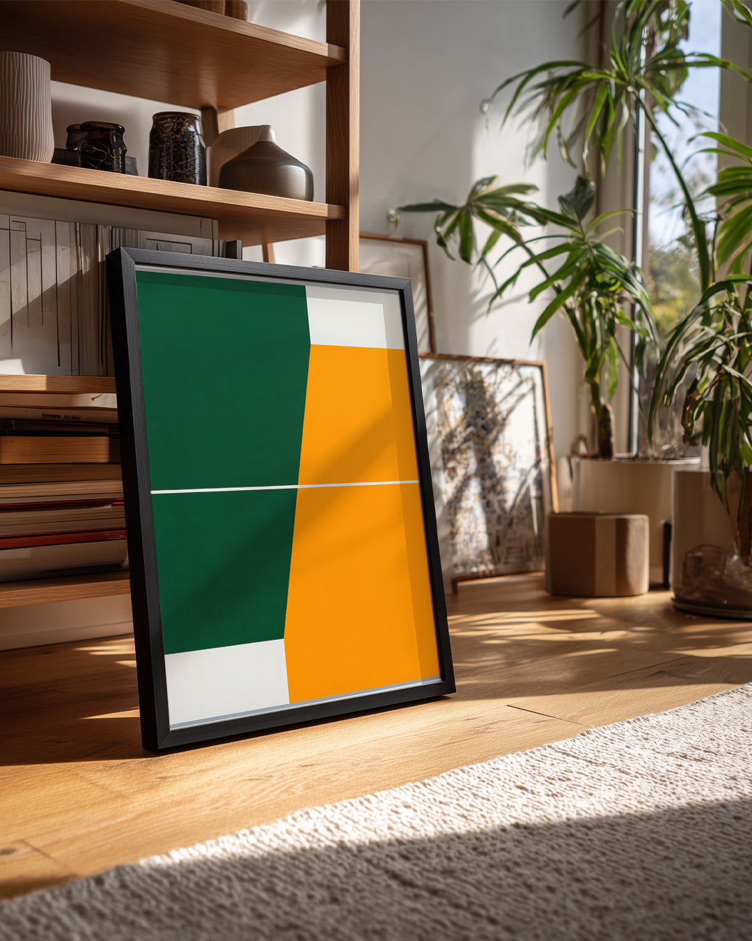 Geometrik Renk Dörtlüsü - Dikkat Çekici Renk Kombinasyonu Poster Tablosu