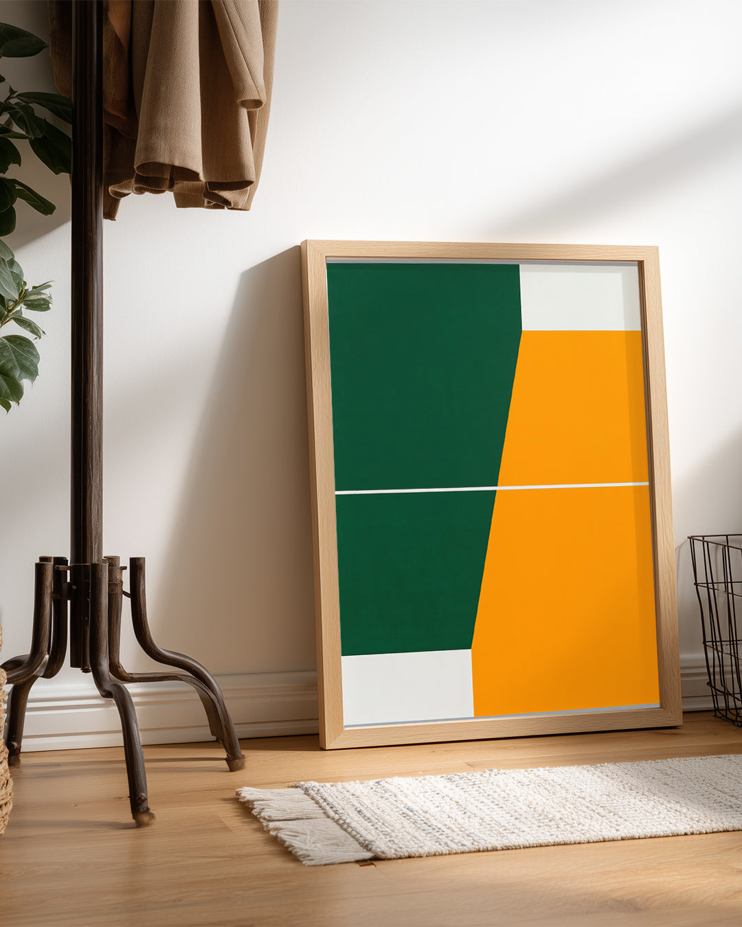 Geometrik Renk Dörtlüsü - Dikkat Çekici Renk Kombinasyonu Poster Tablosu