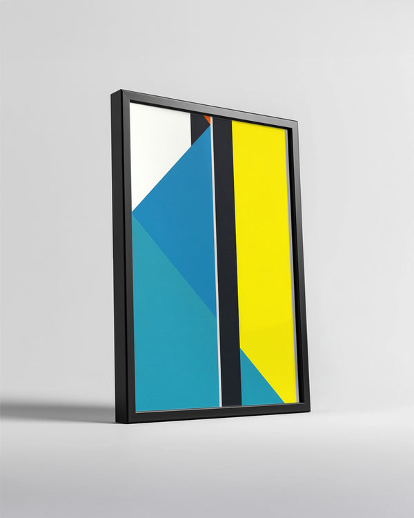 Geometrik Renk Kompozisyonu - Modern Sanat Eseri Analizi Poster Tablosu