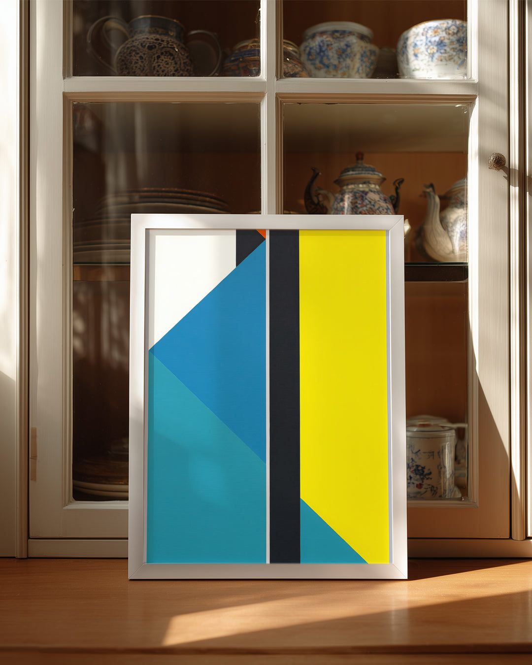 Geometrik Renk Kompozisyonu - Modern Sanat Eseri Analizi Poster Tablosu
