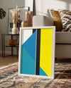 Geometrik Renk Kompozisyonu - Modern Sanat Eseri Analizi Poster Tablosu