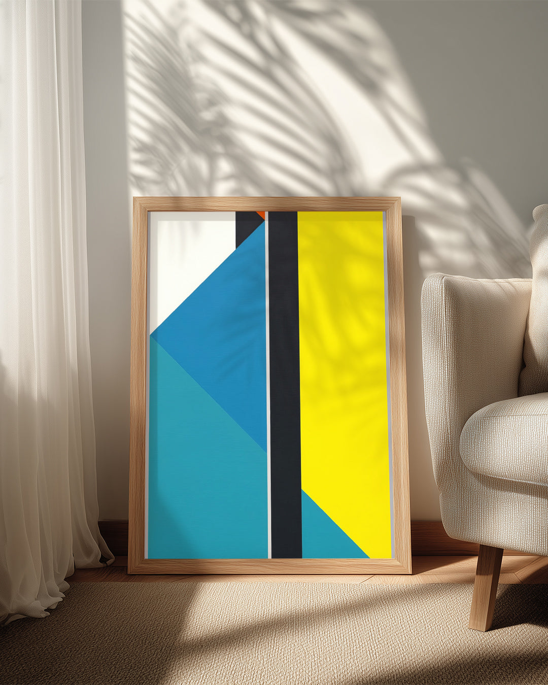 Geometrik Renk Kompozisyonu - Modern Sanat Eseri Analizi Poster Tablosu