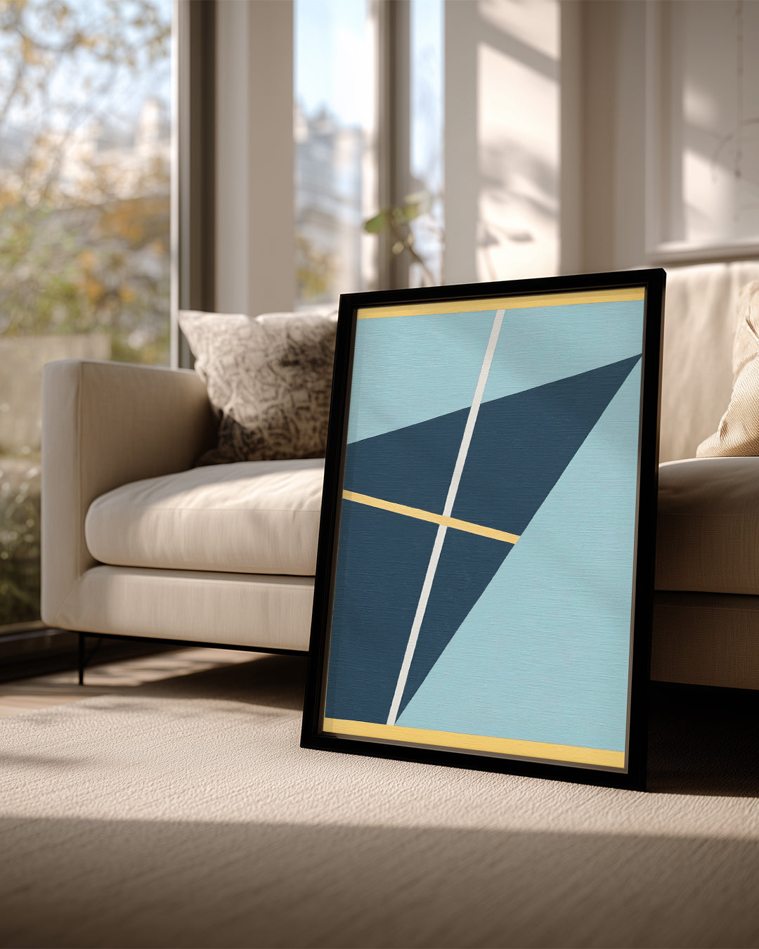 Geometrik Şekiller - Modern Minimalist Kompozisyon Poster Tablosu