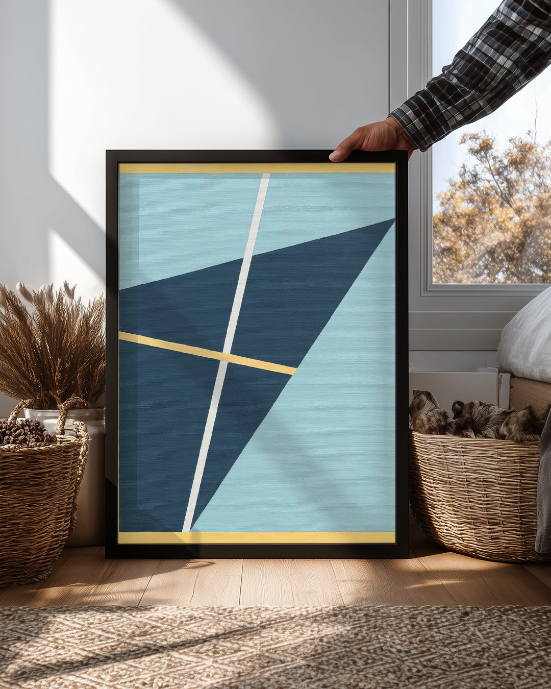 Geometrik Şekiller - Modern Minimalist Kompozisyon Poster Tablosu