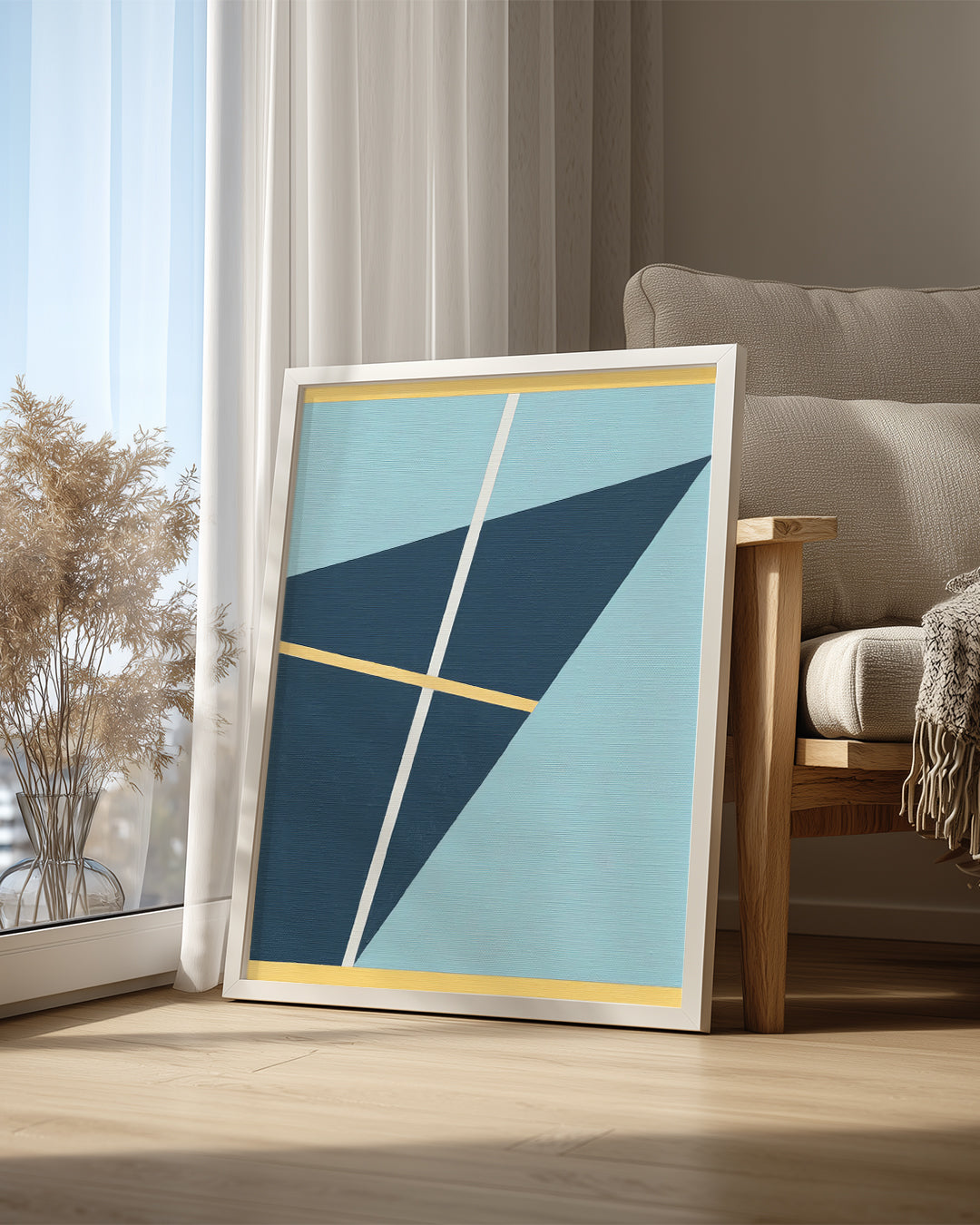 Geometrik Şekiller - Modern Minimalist Kompozisyon Poster Tablosu