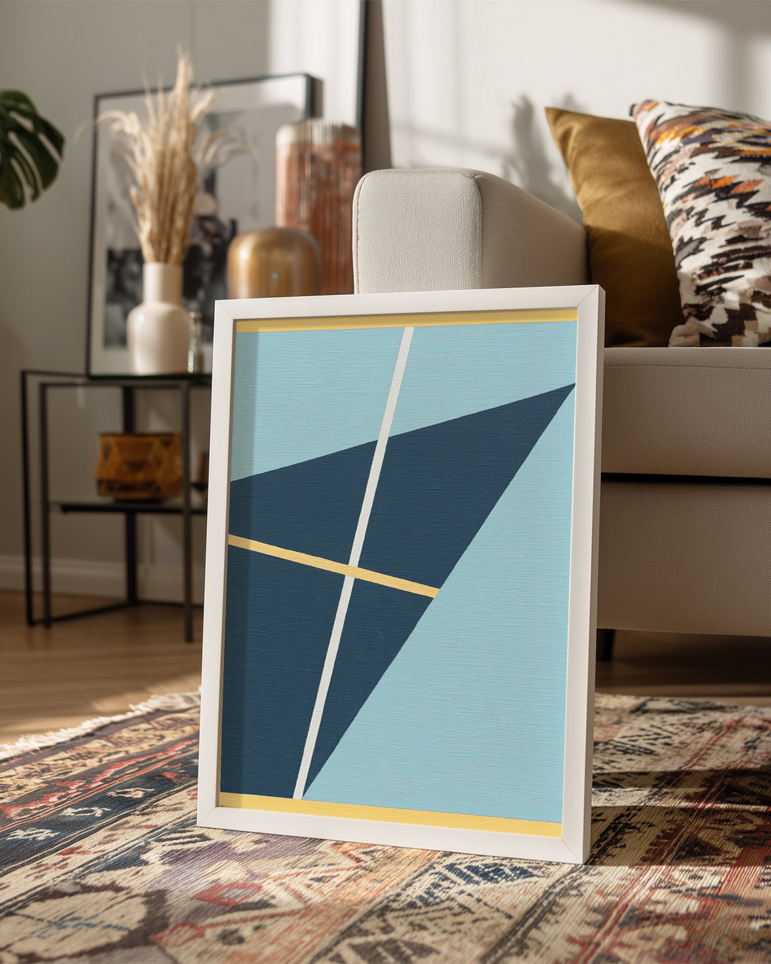 Geometrik Şekiller - Modern Minimalist Kompozisyon Poster Tablosu