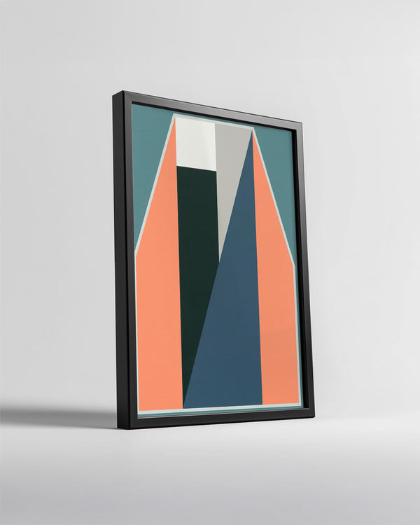 Geometrik Şekiller - Renkli Abstrakt Tasarım Poster Tablosu
