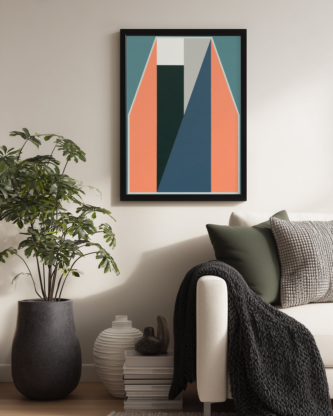 Geometrik Şekiller - Renkli Abstrakt Tasarım Poster Tablosu