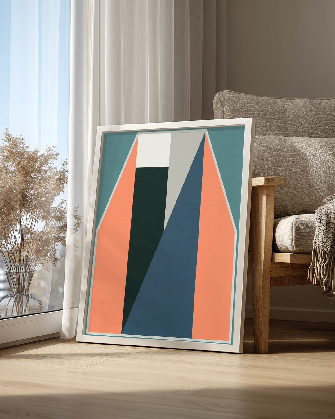 Geometrik Şekiller - Renkli Abstrakt Tasarım Poster Tablosu