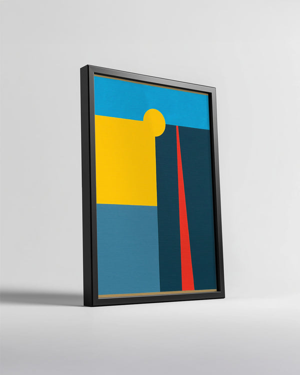Geometrik Şekiller - Renkli Soyut Kompozisyon Poster Tablosu