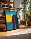 Geometrik Şekiller - Renkli Soyut Kompozisyon Poster Tablosu