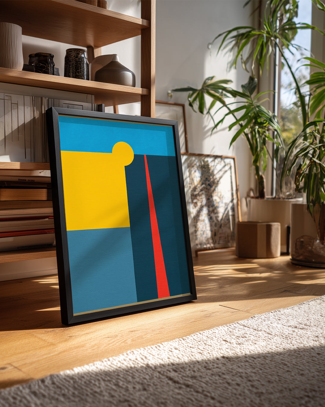 Geometrik Şekiller - Renkli Soyut Kompozisyon Poster Tablosu