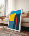 Geometrik Şekiller - Renkli Soyut Kompozisyon Poster Tablosu