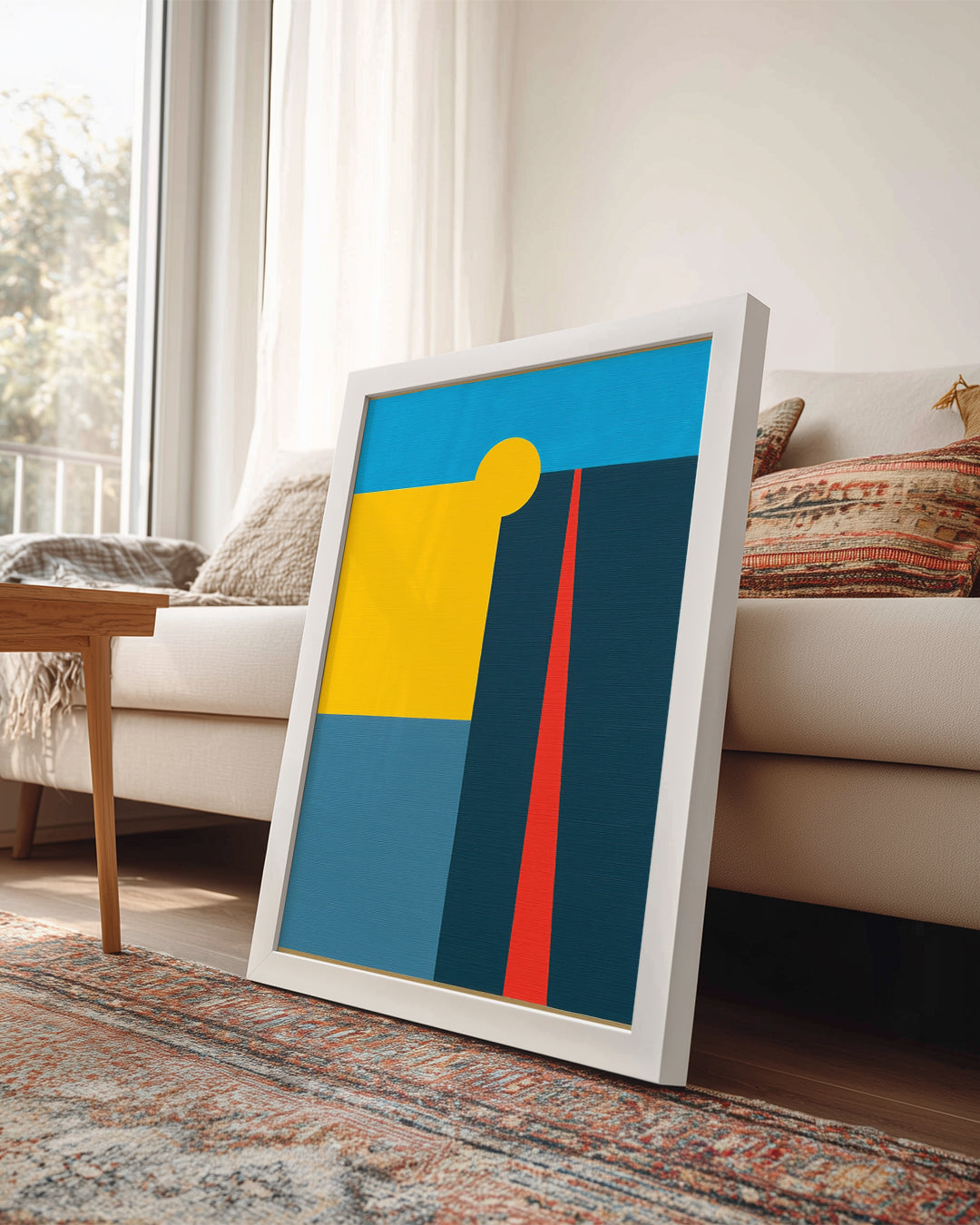 Geometrik Şekiller - Renkli Soyut Kompozisyon Poster Tablosu