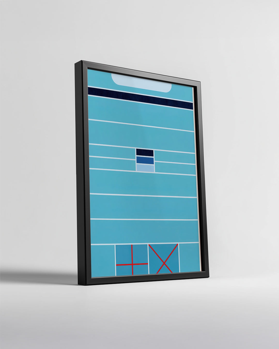 Geometrik Şemalar - Soyut Renk Düzeni Poster Tablosu