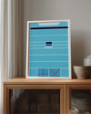 Geometrik Şemalar - Soyut Renk Düzeni Poster Tablosu