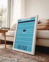 Geometrik Şemalar - Soyut Renk Düzeni Poster Tablosu