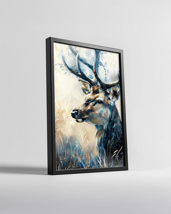 Geyik - Düzgün Boynuzlar Poster Tablosu