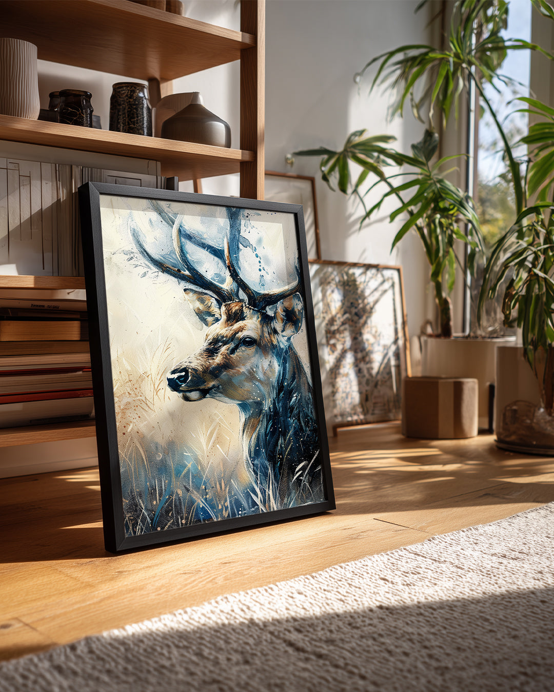 Geyik - Düzgün Boynuzlar Poster Tablosu