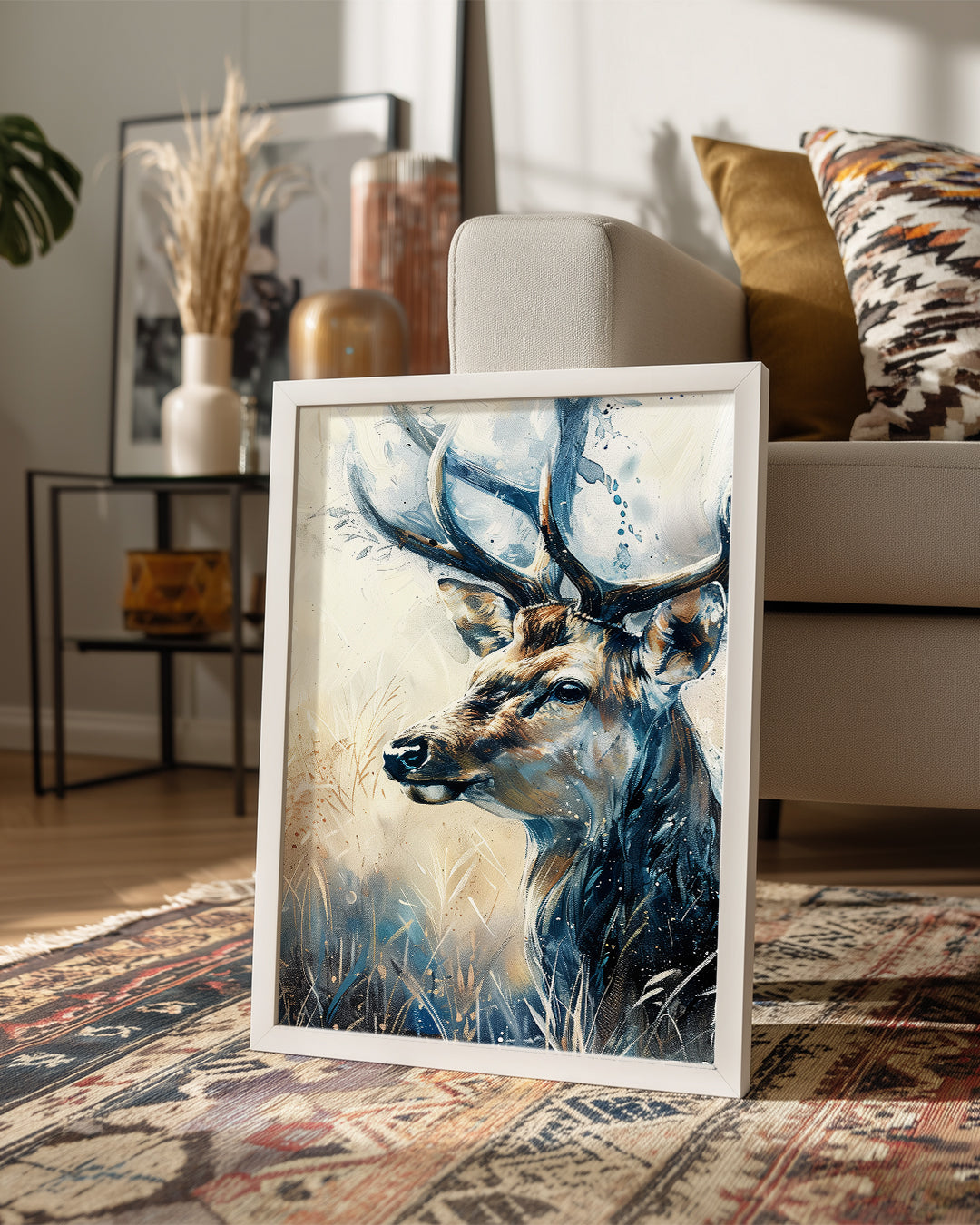 Geyik - Düzgün Boynuzlar Poster Tablosu
