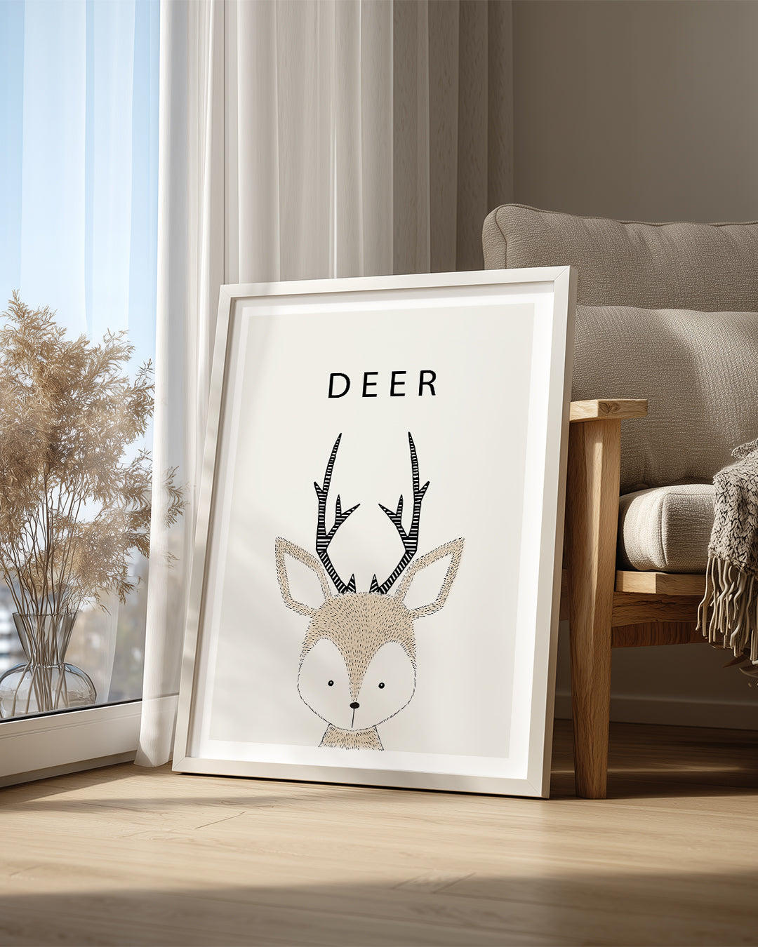 Geyik - Sevimli Tasarım Poster Tablosu