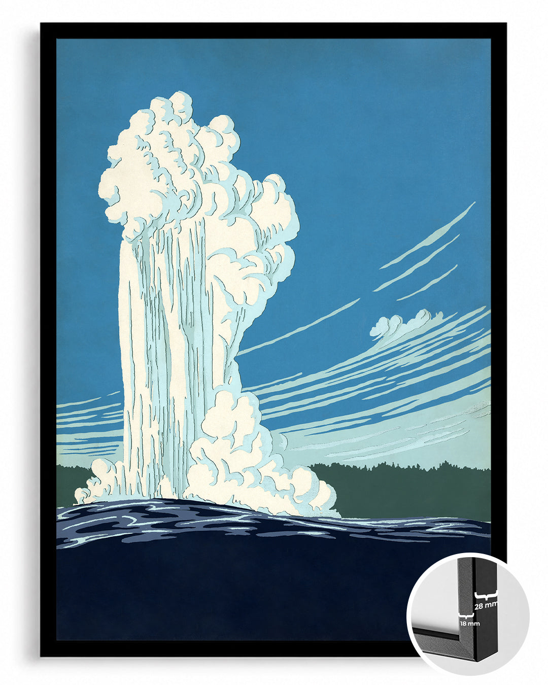 Geyser Spray Poster Tablosu