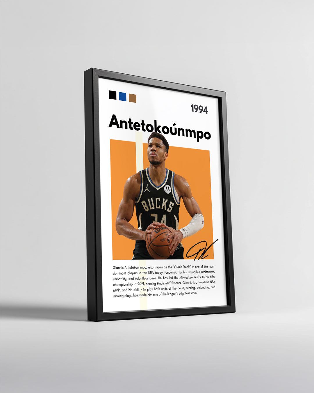 Giannis Antetokounmpo 1994 Poster Tablosu