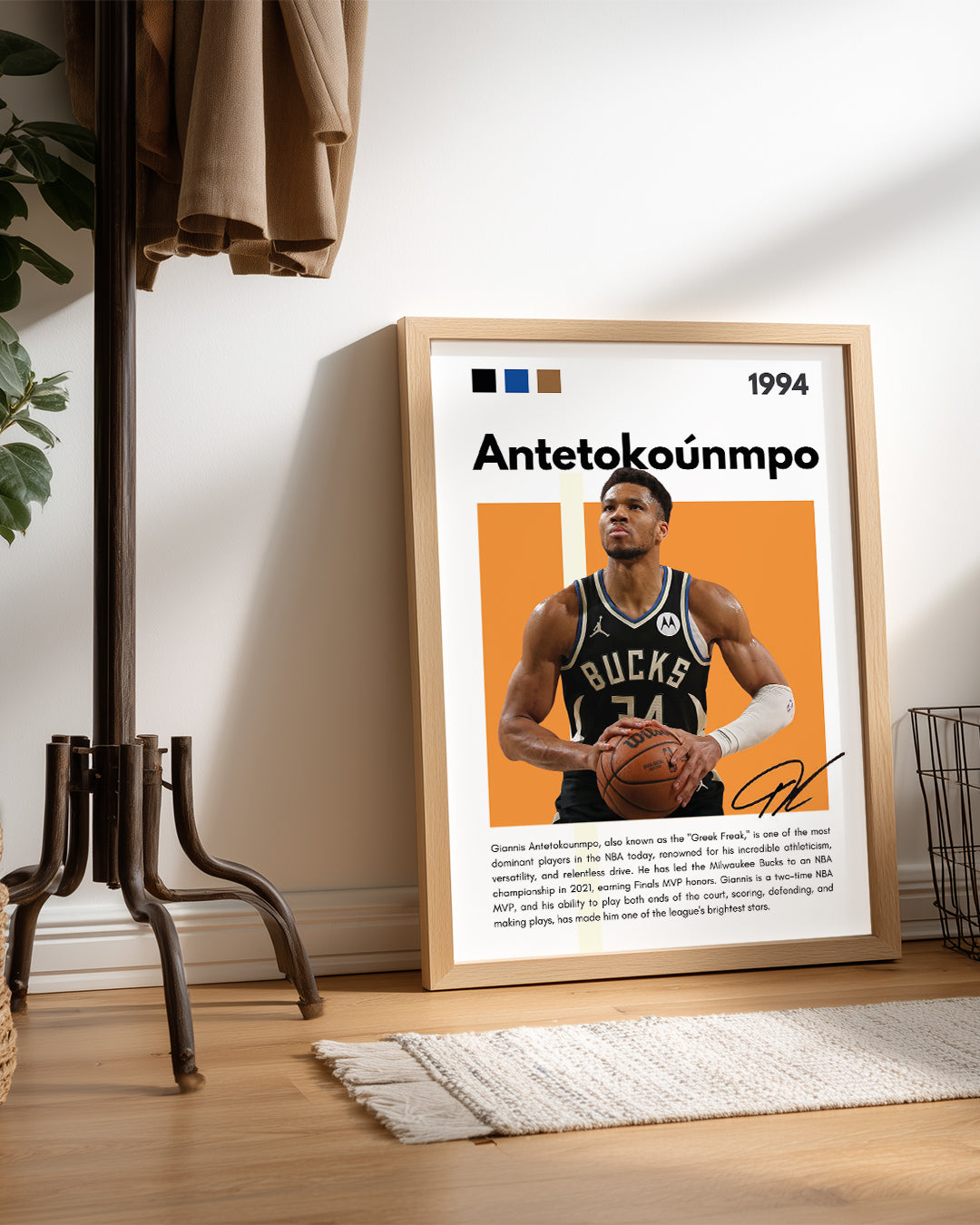 Giannis Antetokounmpo 1994 Poster Tablosu