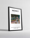 Giverny Bahçesinde Genç Kız - Claude Monet - 1888 Poster Tablosu