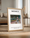 Giverny Bahçesinde Genç Kız - Claude Monet - 1888 Poster Tablosu