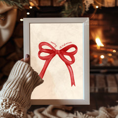 Glitter Ball Christmas Poster Tablosu