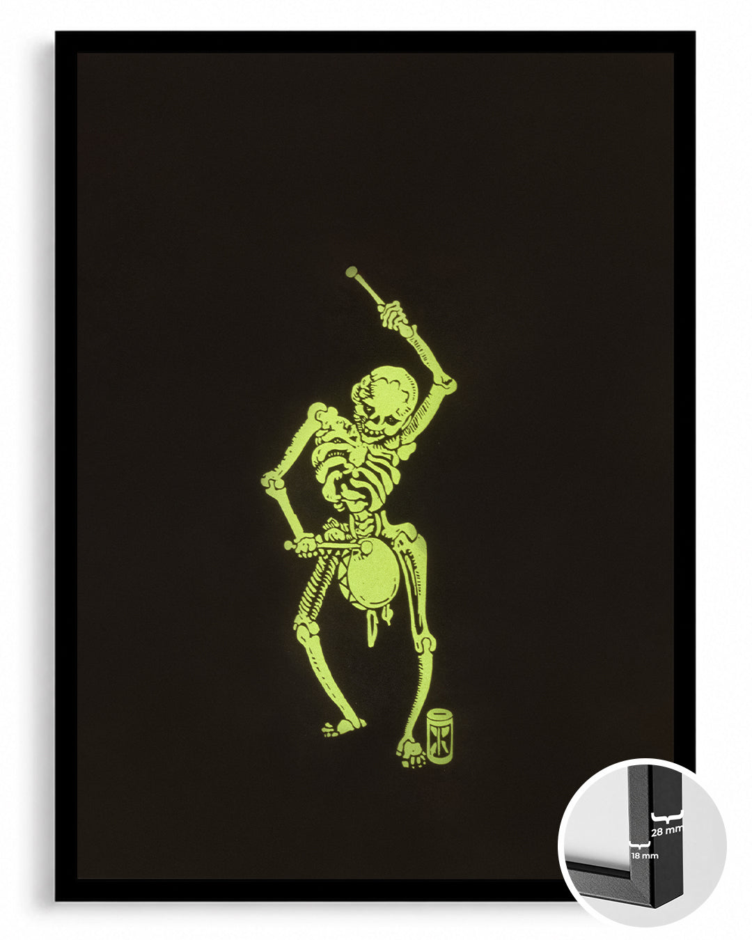 Glow Drummer Poster Tablosu