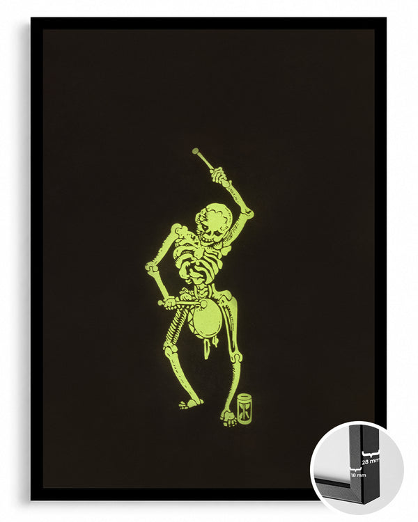 Glow Drummer Poster Tablosu