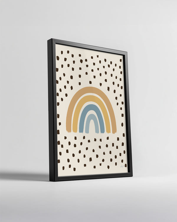 Gökkuşağı Deseni - Renkli Çizimler ve Geometrik Doku Poster Tablosu