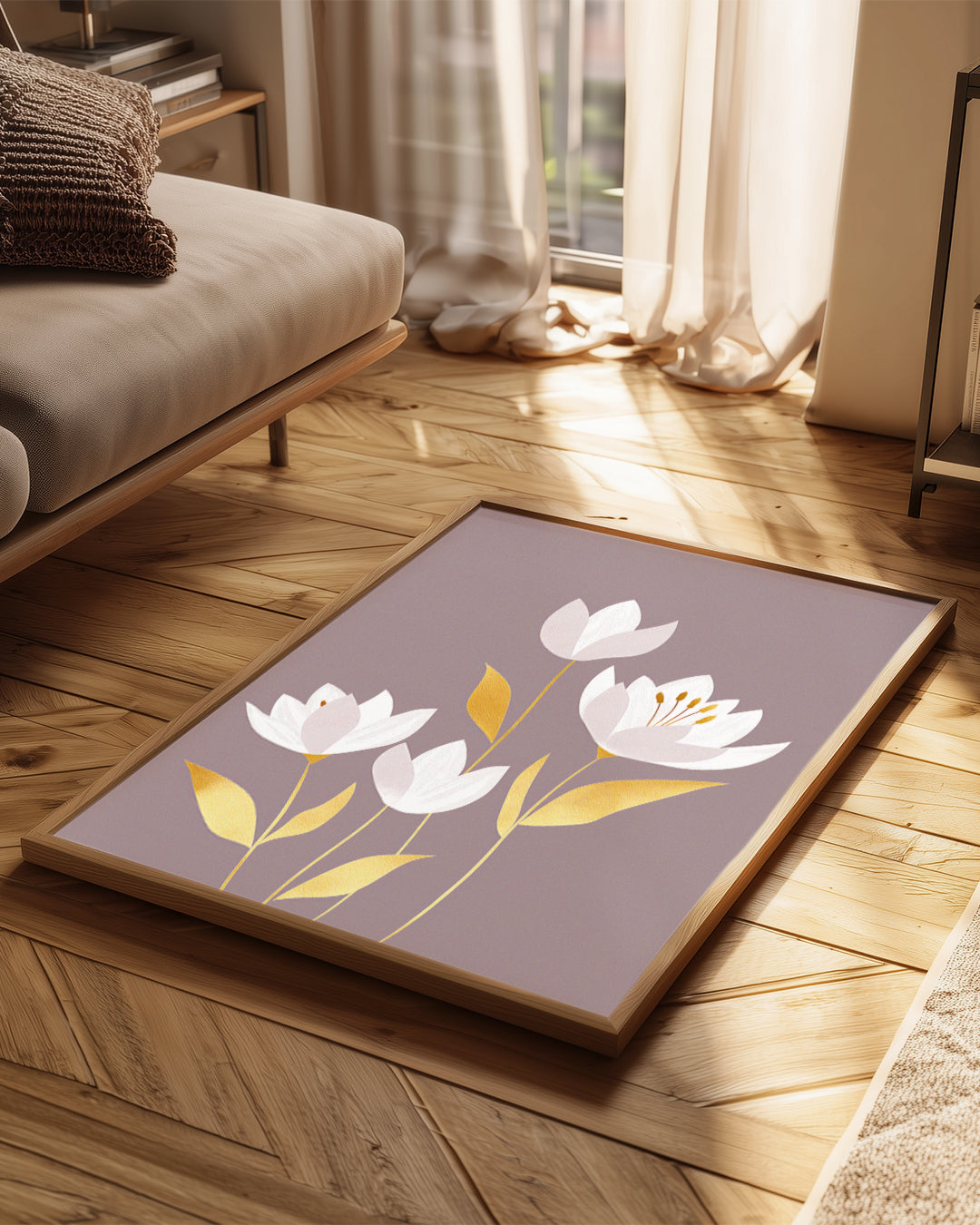Golden Flora Poster Tablosu