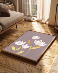 Golden Flora Poster Tablosu