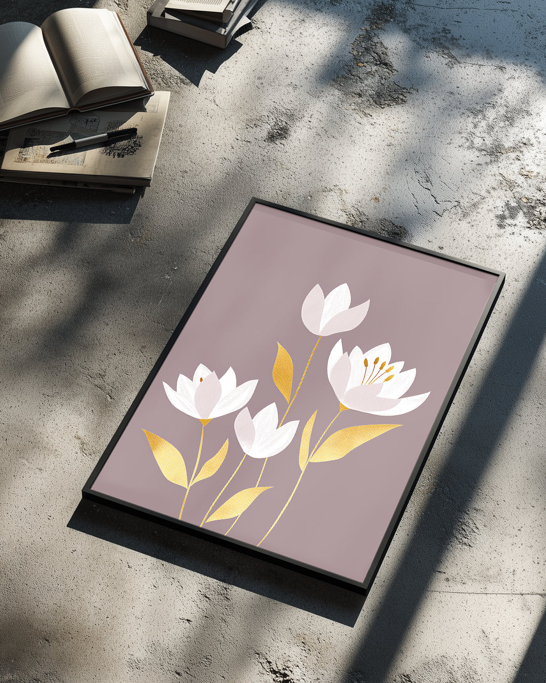 Golden Flora Poster Tablosu