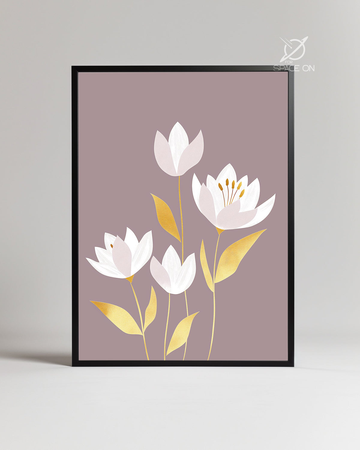 Golden Flora Poster Tablosu