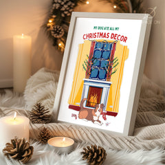 Golden Hour Snow Scene Poster Tablosu