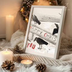 Golden Retriever Christmas Poster Tablosu