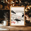 Golden Retriever Christmas Poster Tablosu