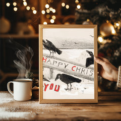 Golden Retriever Christmas Poster Tablosu