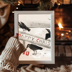 Golden Retriever Christmas Poster Tablosu