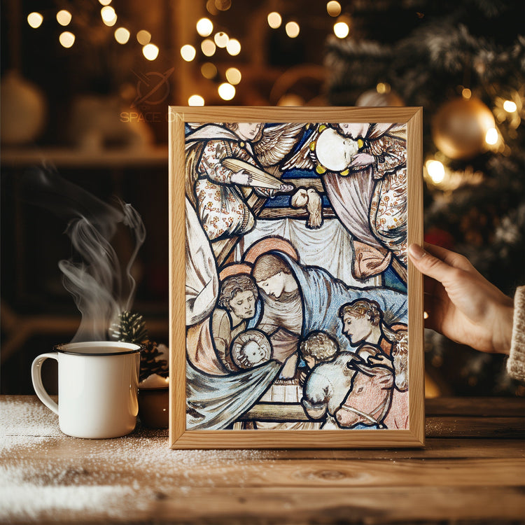 Golden Star Tree Top Poster Tablosu