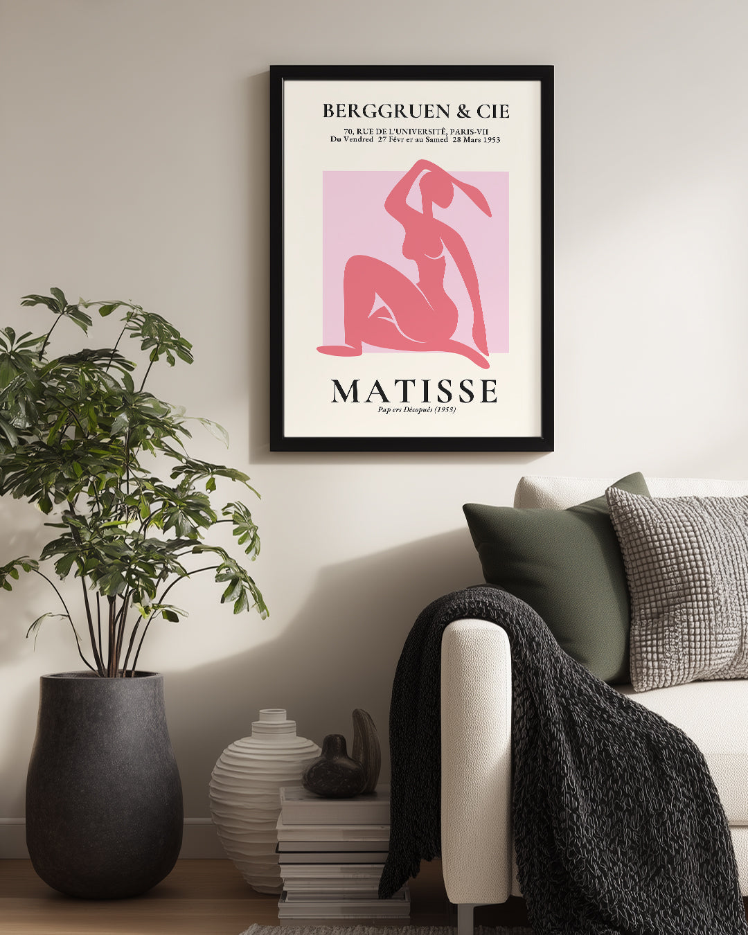 Gölgeli Nü Figür - Henri Matisse - 1953 Poster Tablosu
