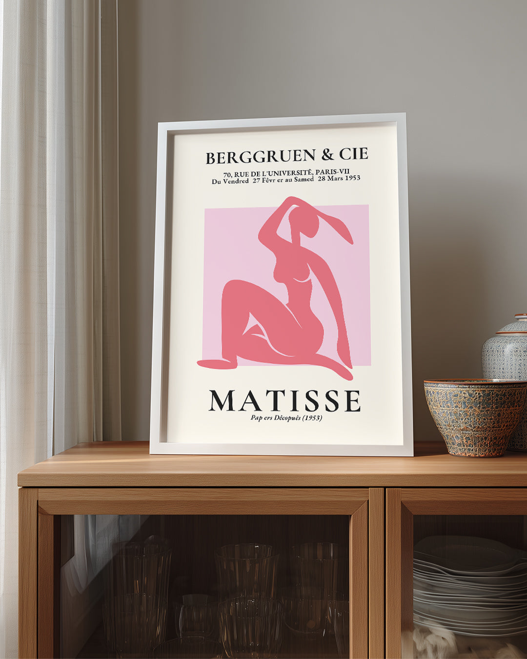 Gölgeli Nü Figür - Henri Matisse - 1953 Poster Tablosu