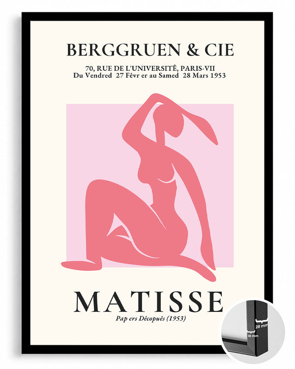 Gölgeli Nü Figür - Henri Matisse - 1953 Poster Tablosu