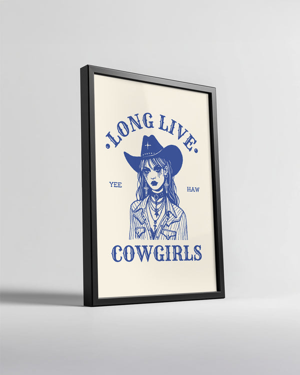 Goth Cowgirl Poster Tablosu