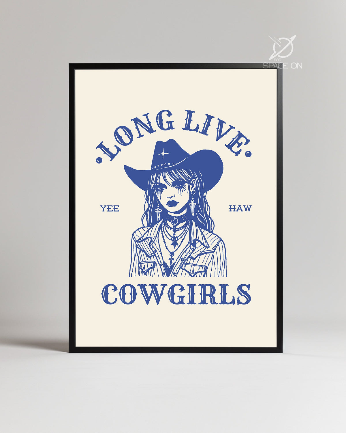 Goth Cowgirl Poster Tablosu